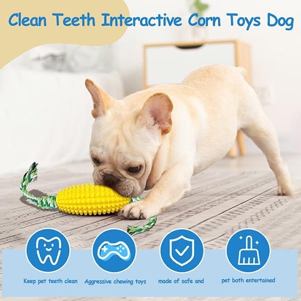 Corn-Shaped Puppy Toy – Healthy Teeth, Strong Chewers
