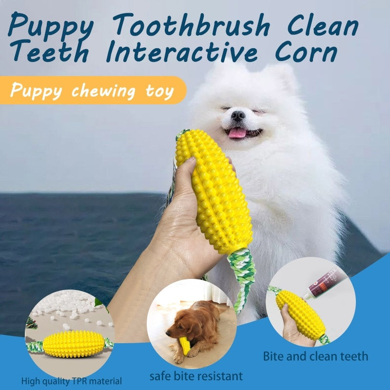 Corn-Shaped Puppy Toy – Healthy Teeth, Strong Chewers