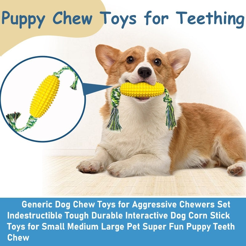 Corn-Shaped Puppy Toy – Healthy Teeth, Strong Chewers