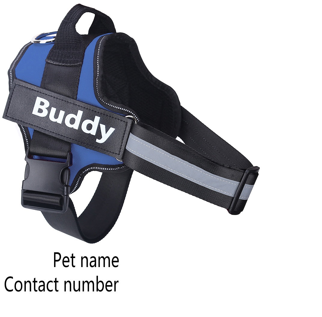 Adjustable No-Pull Harness – Personalized for Small & Large Dogs